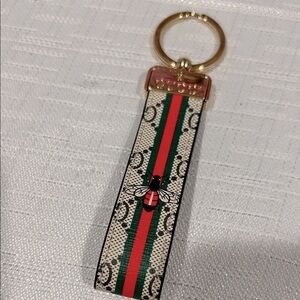 Fashion Jewelry Gold and Red Key Holder